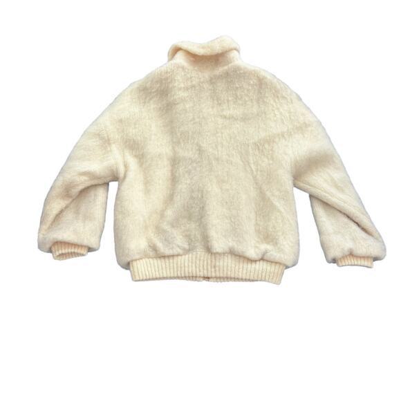 VINTAGE LANA ICELANDIC WOOL ZIP-UP CARDIGAN KNIT JACKET RARE WOMEN SIZE LARGE - Picture 2 of 11